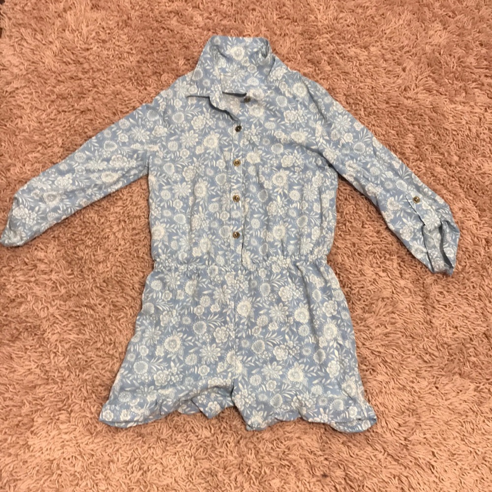 Blue and white jumper